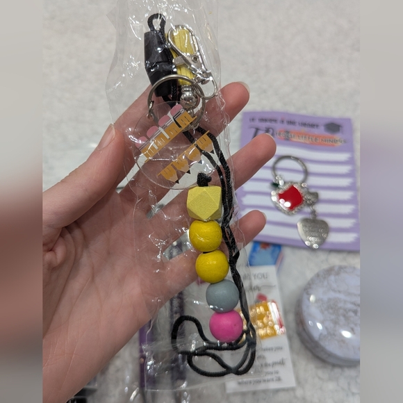 Best Teacher Ever Glass Tumbler with Teacher Survival Kit - Picture 6 of 16